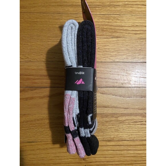 Tru Fit Womens XTREME Rugged Performance Thermal Socks 2 Pack Crew Sizes 9-11 - Picture 2 of 2